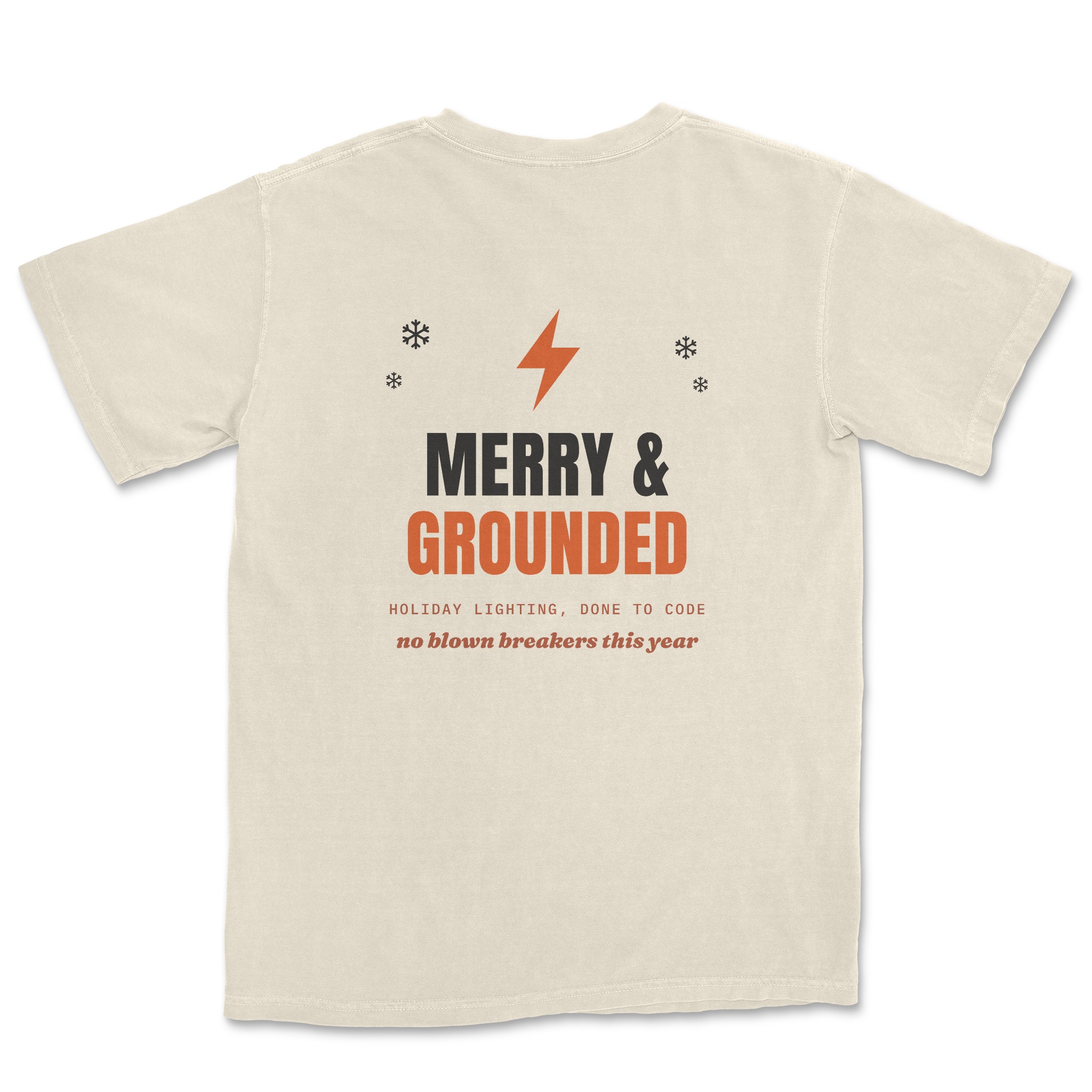 Merry & Grounded Tee — back