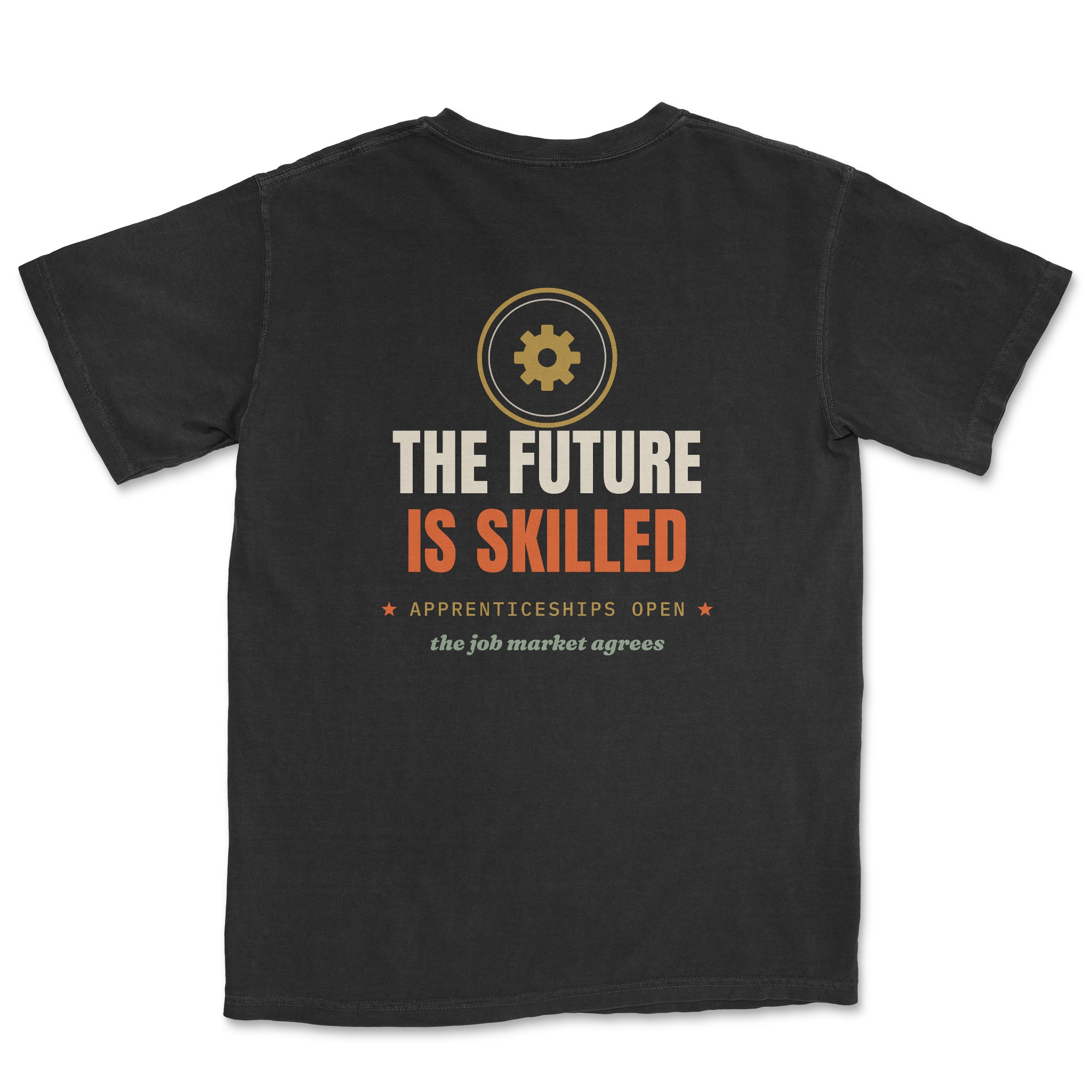 The Future Is Skilled Tee — back