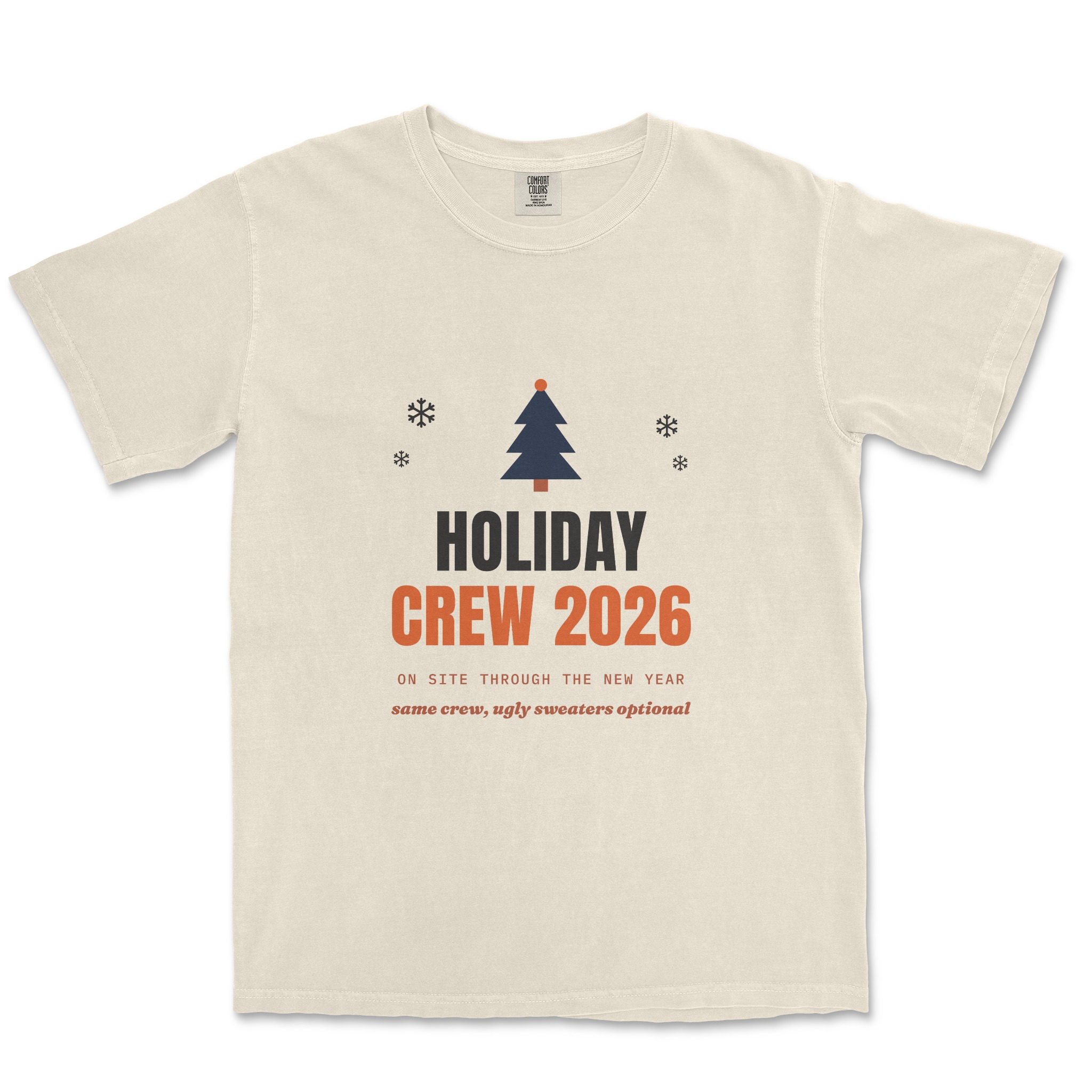 Holiday Crew 2026 Tee — front
