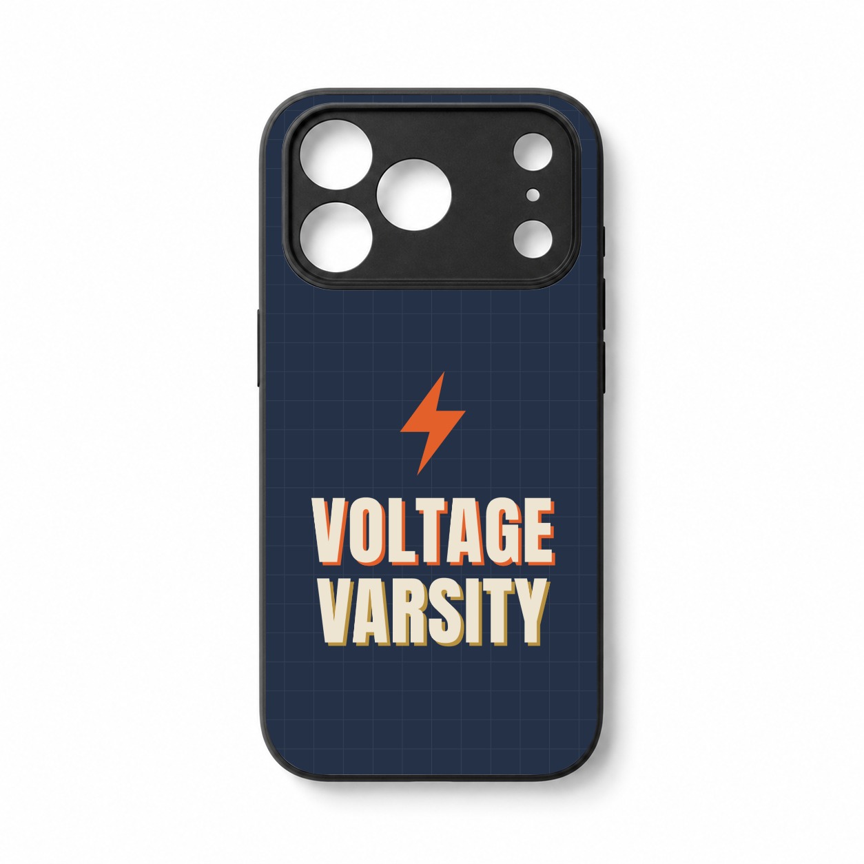 Voltage Varsity iPhone Case — Dreamship production preview