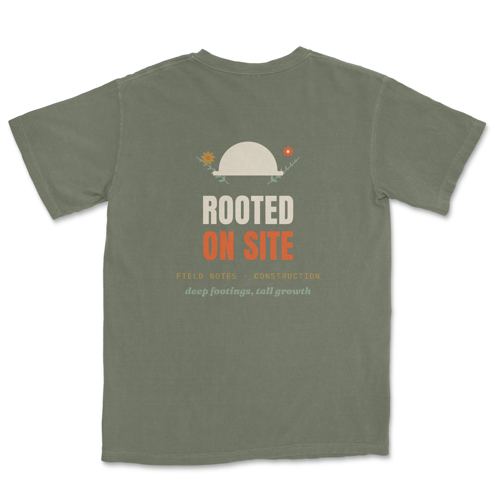 Rooted On Site Tee — back