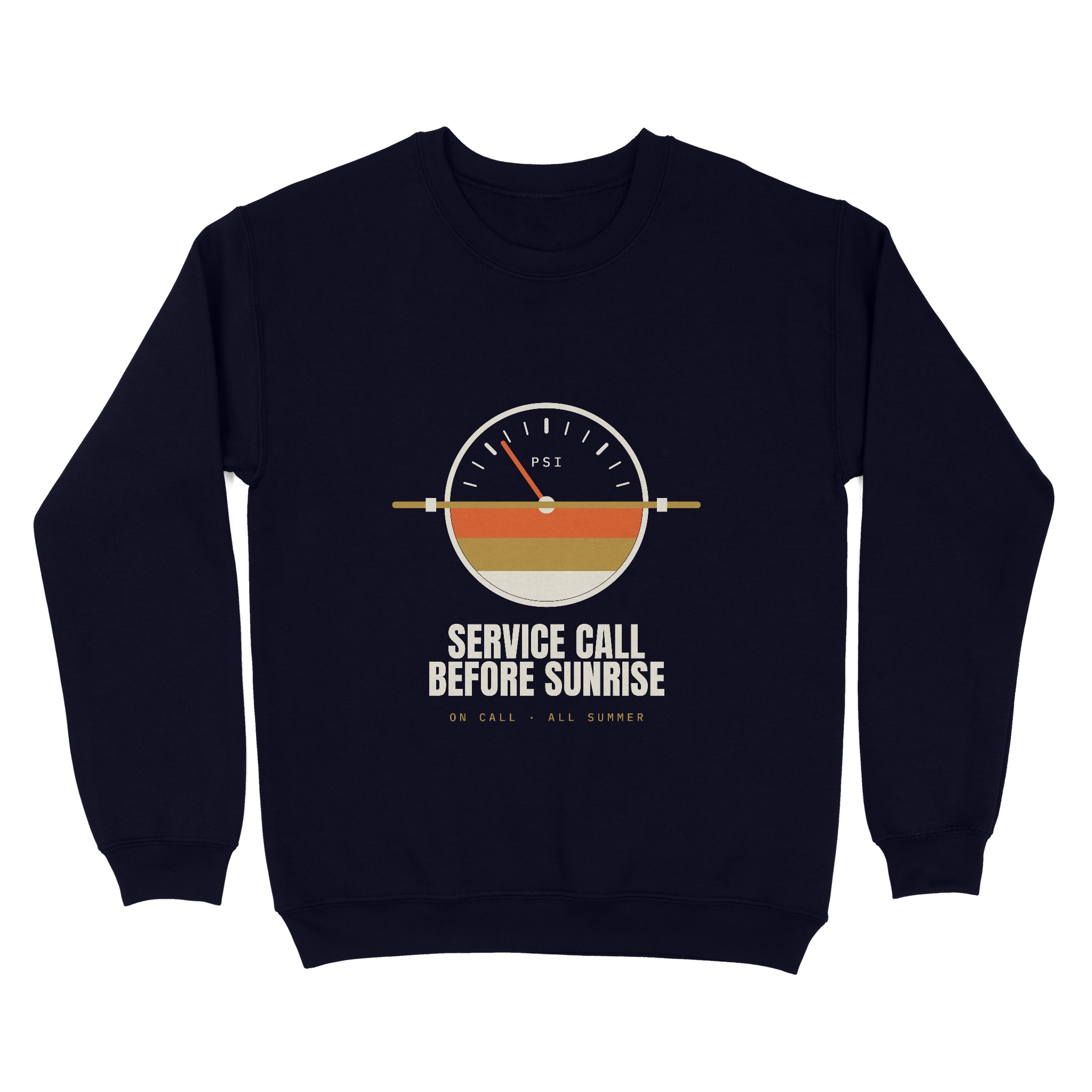 Service Call Before Sunrise Crewneck — Dreamship production preview