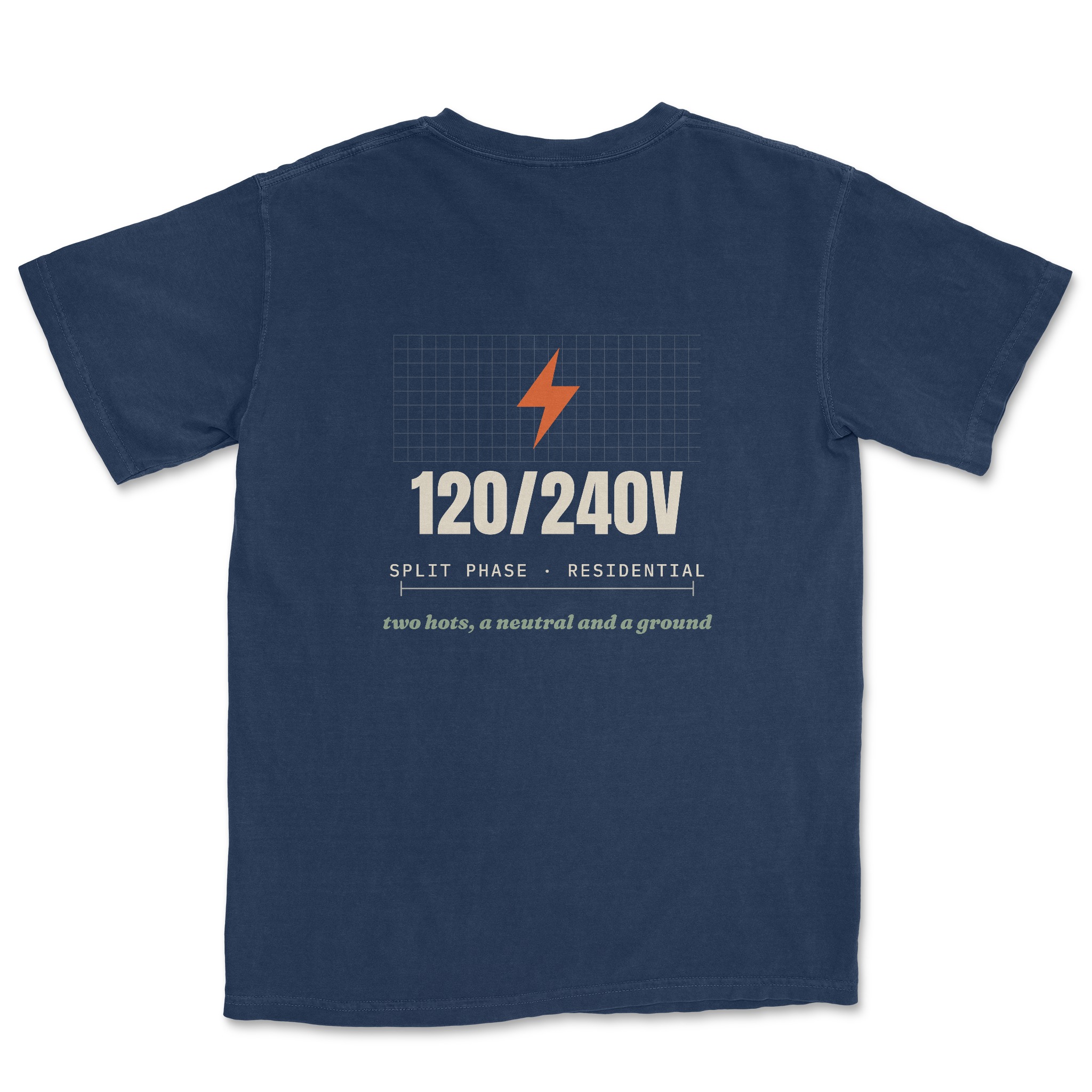 120/240V Tee — back