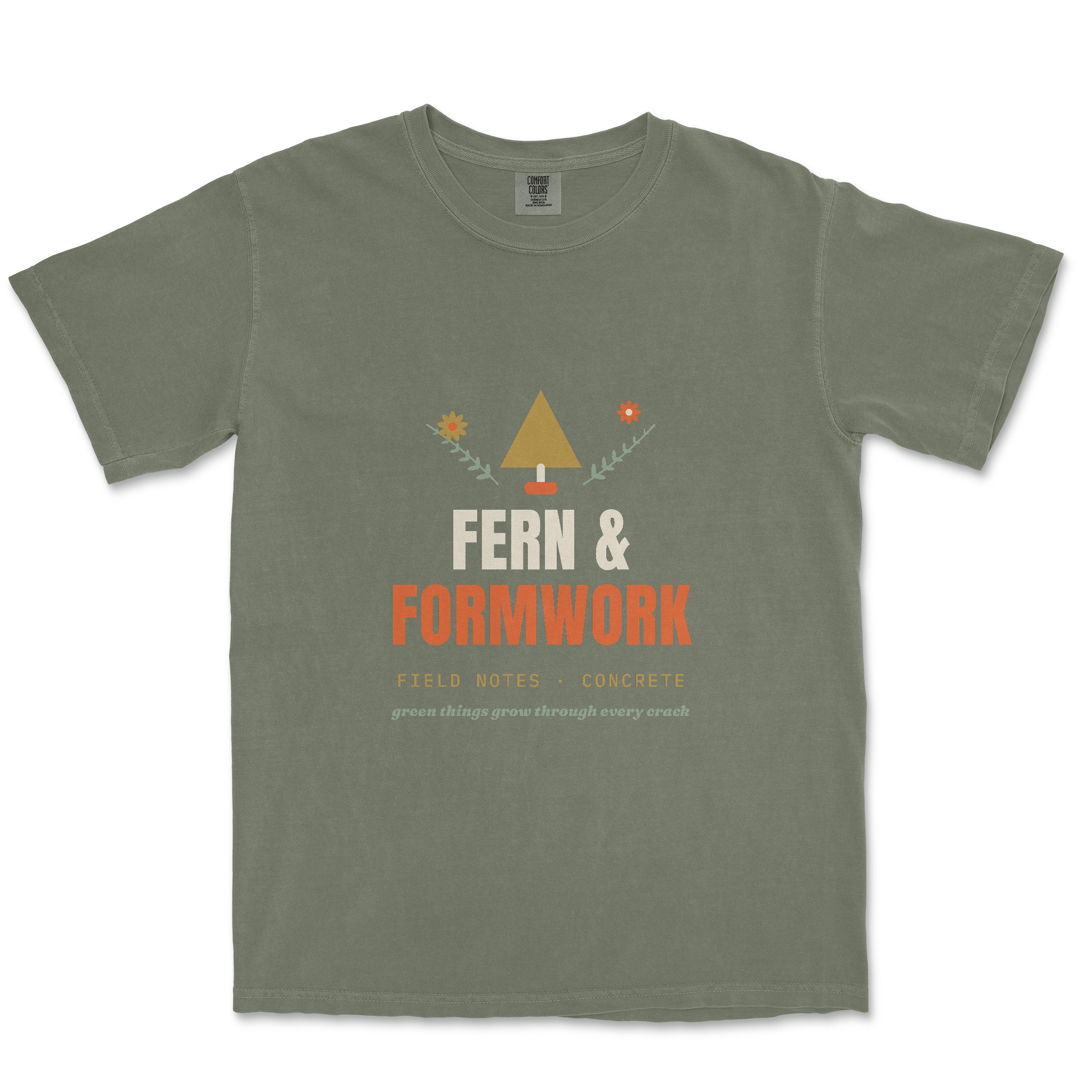 Fern & Formwork Tee — front