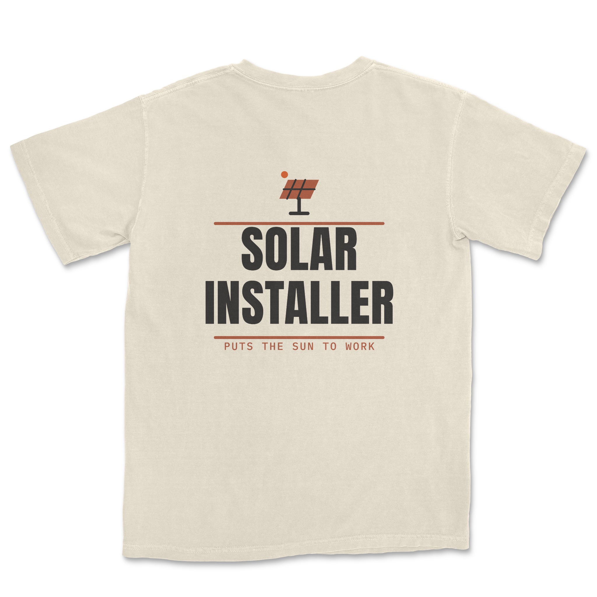Solar Installer Tee — back