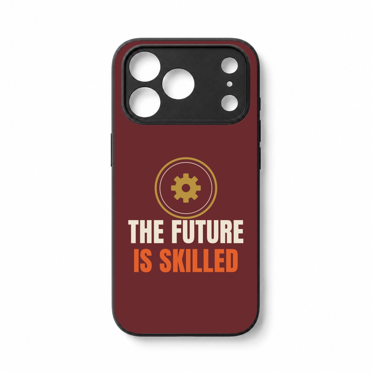 The Future Is Skilled iPhone Case — front