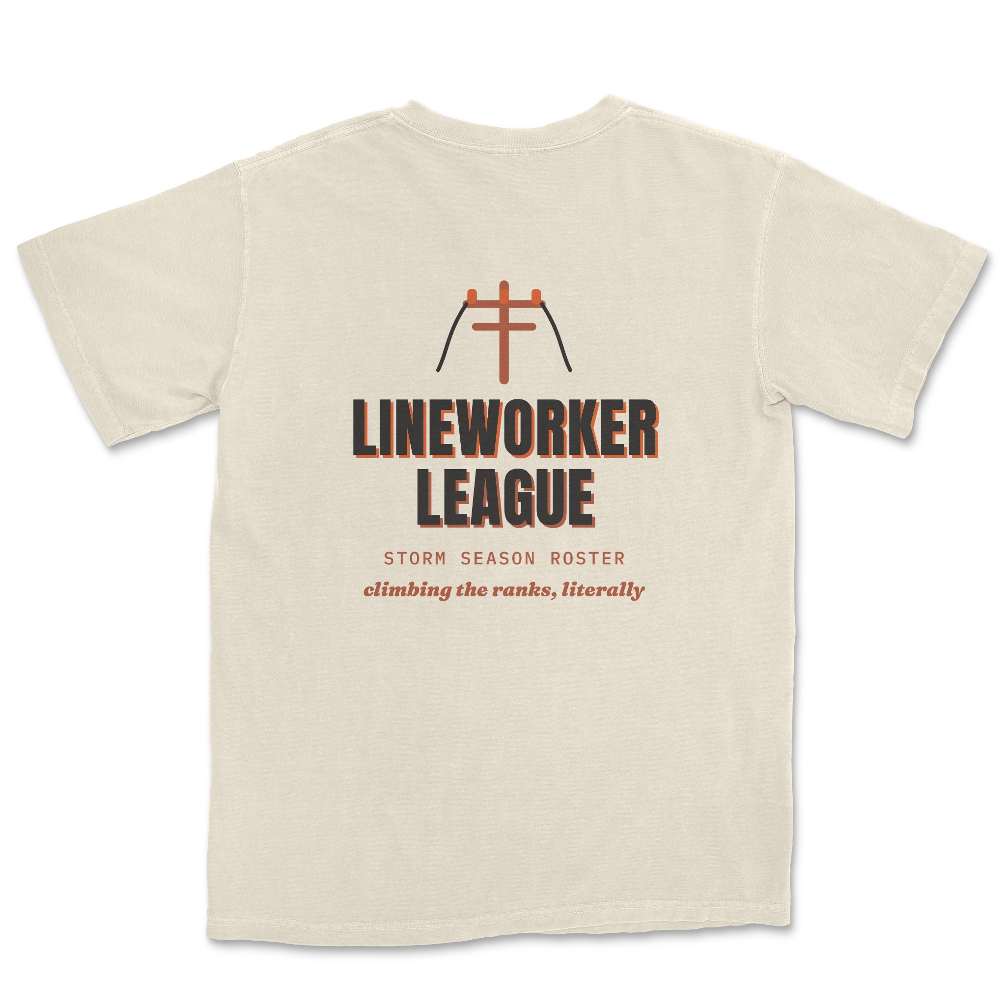 Lineworker League Tee — back